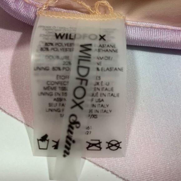 Wildfox Fairy Hologram Pastel Bikini Size XS Tank & String Bikini Bottom New - Picture 4 of 9